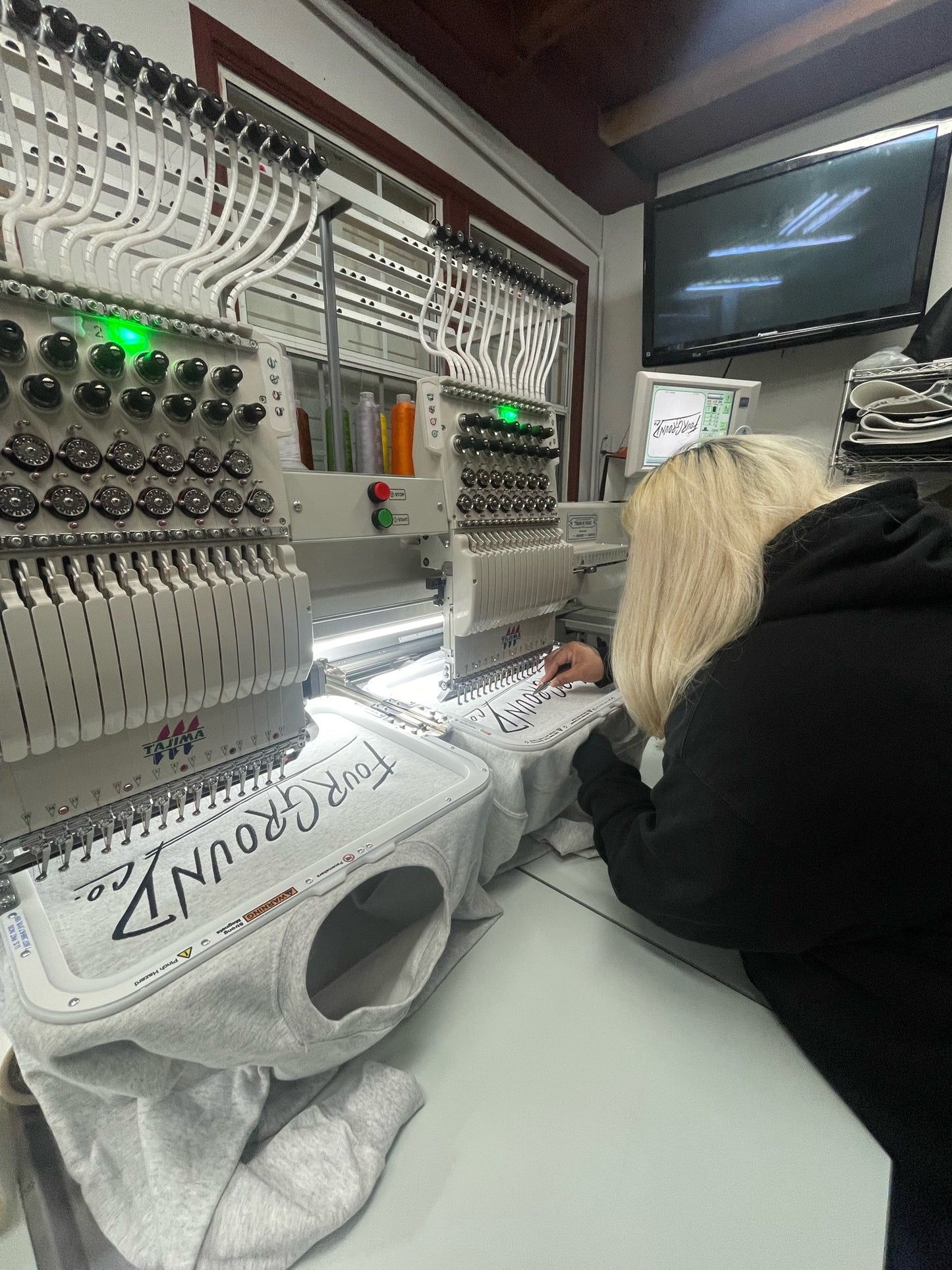 FourGround Co Scribed Font Crew Neck Sweater